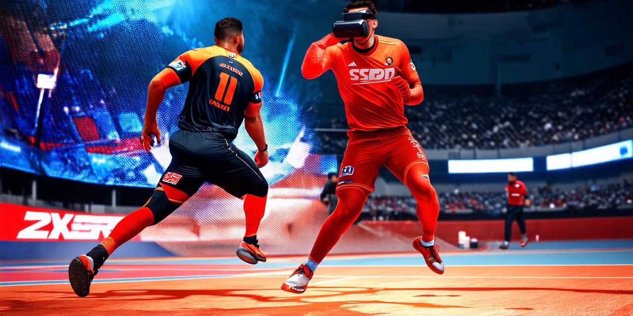 How is virtual reality implemented in sports?