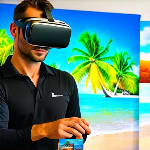 How can a travel and tourism company leverage virtual reality to improve their business operations?