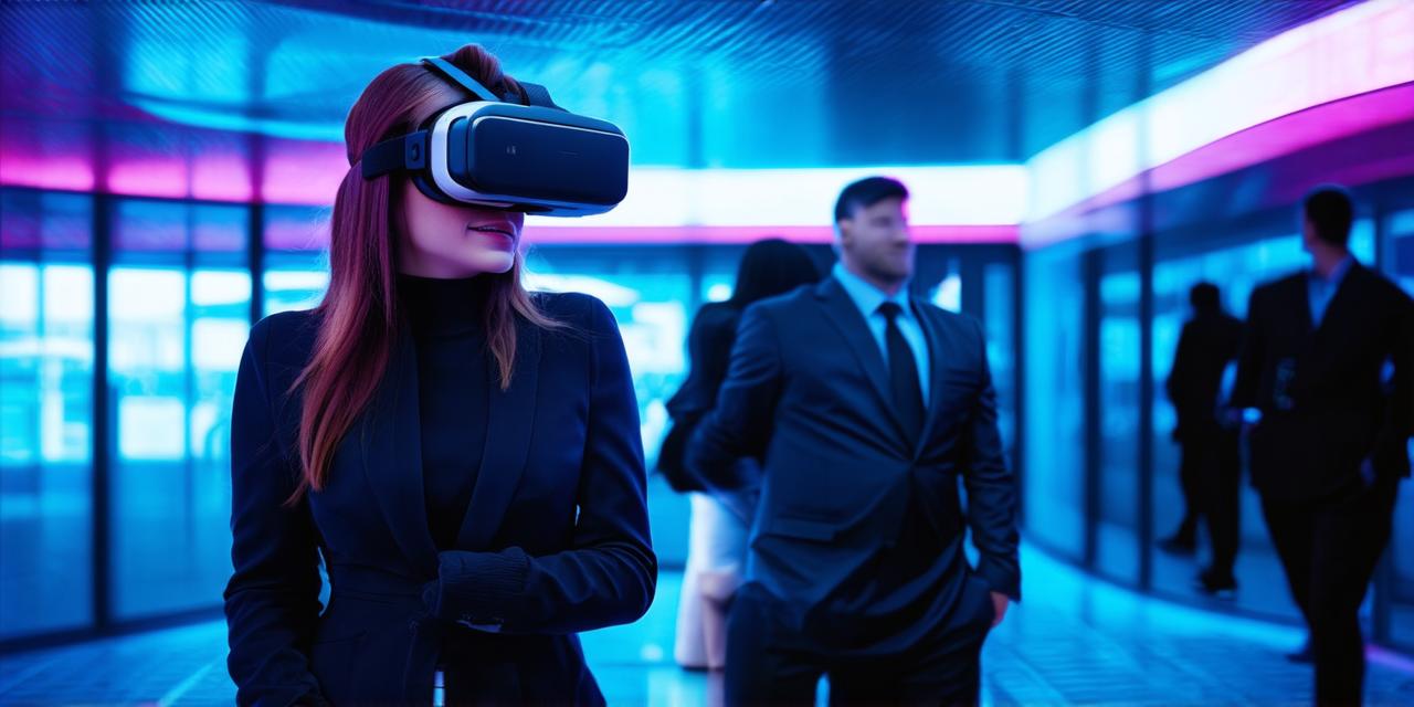 How is virtual reality implemented in the business sector?