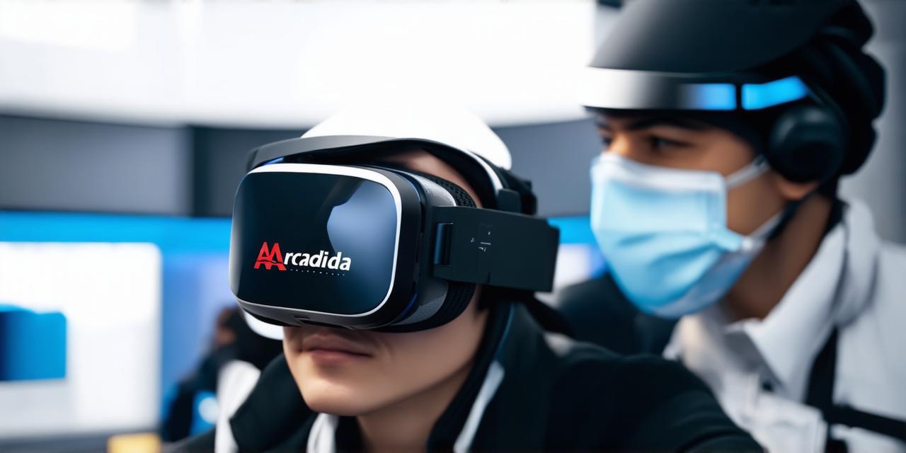 Who manufactures Arcadia virtual reality headsets?