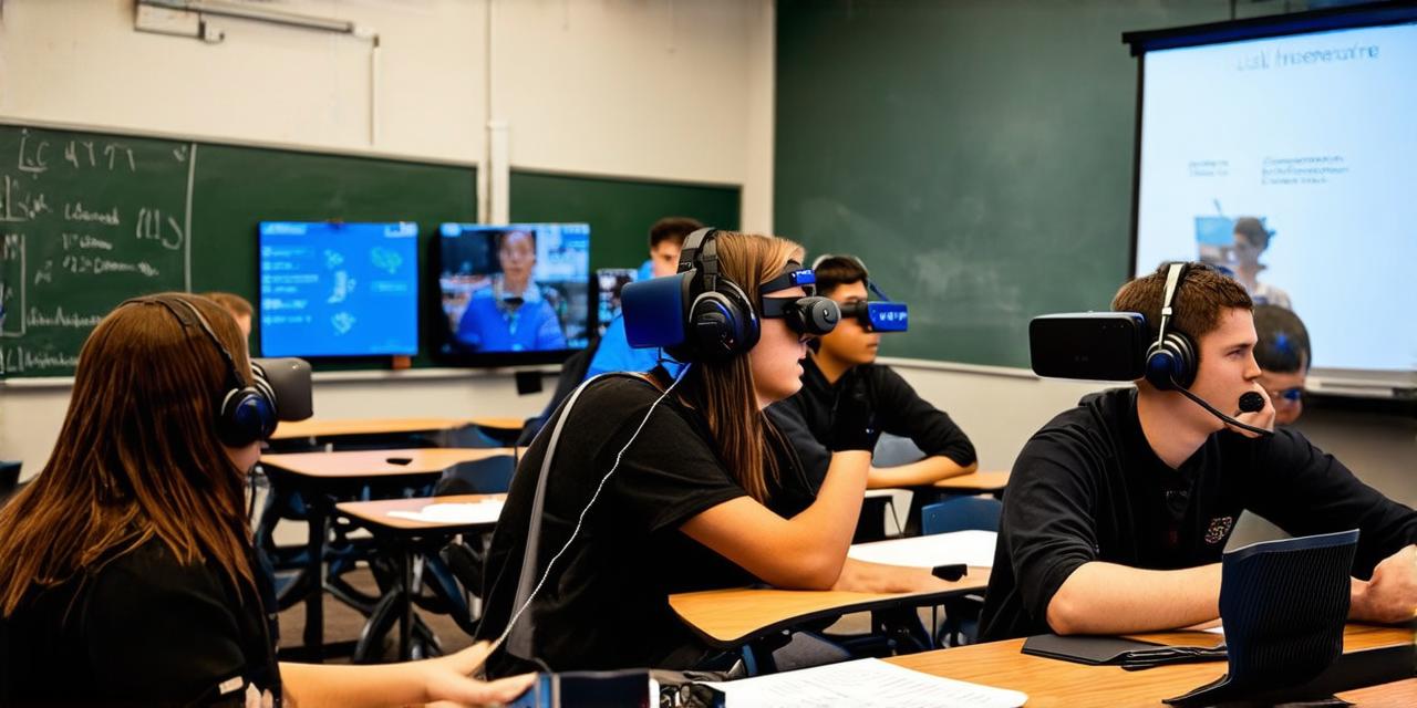 What is virtual reality for a 9th grade class?