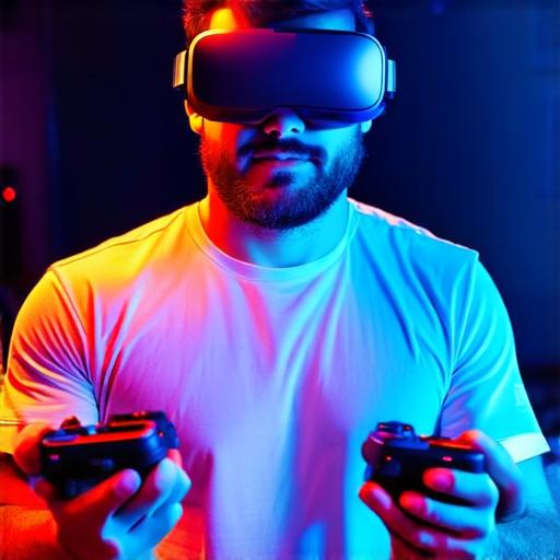 What function do hand controllers serve in the virtual reality (VR) experience?